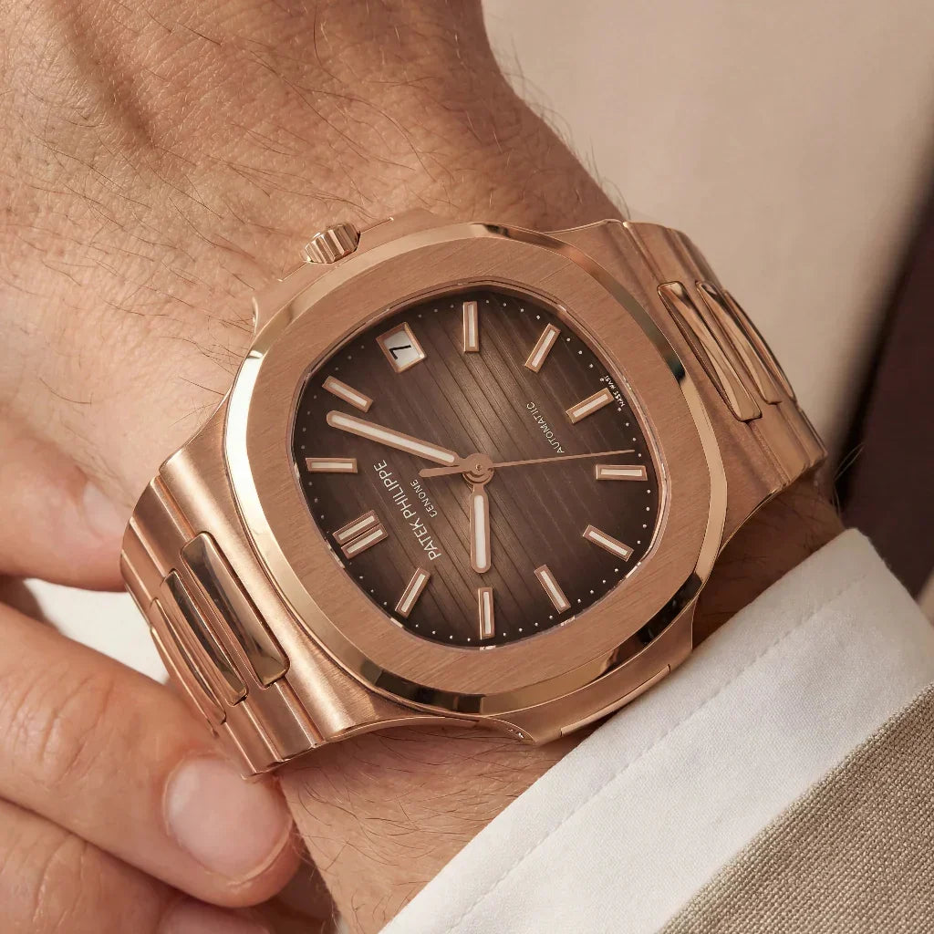 PP Brown Dial Rose Tone Bracelet Watch