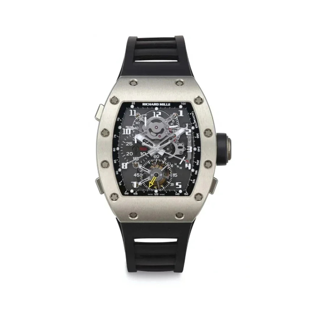 RM Black Open Dial Watch