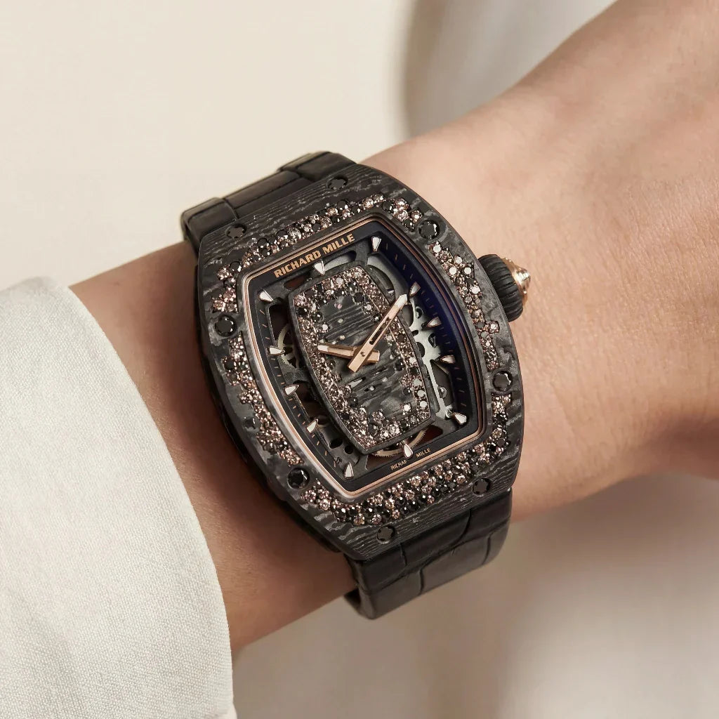 RM Black Starry Stone Set Watch