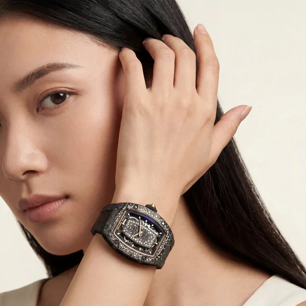 RM Black Starry Stone Set Watch