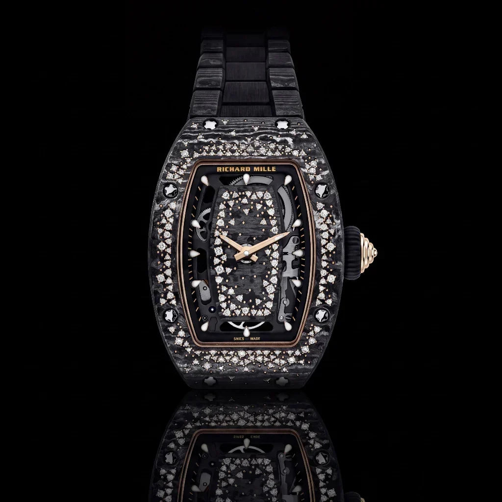 RM Black Starry Stone Set Watch