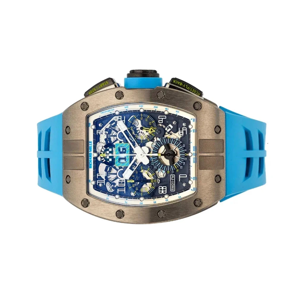 RM Blue Open Dial Watch