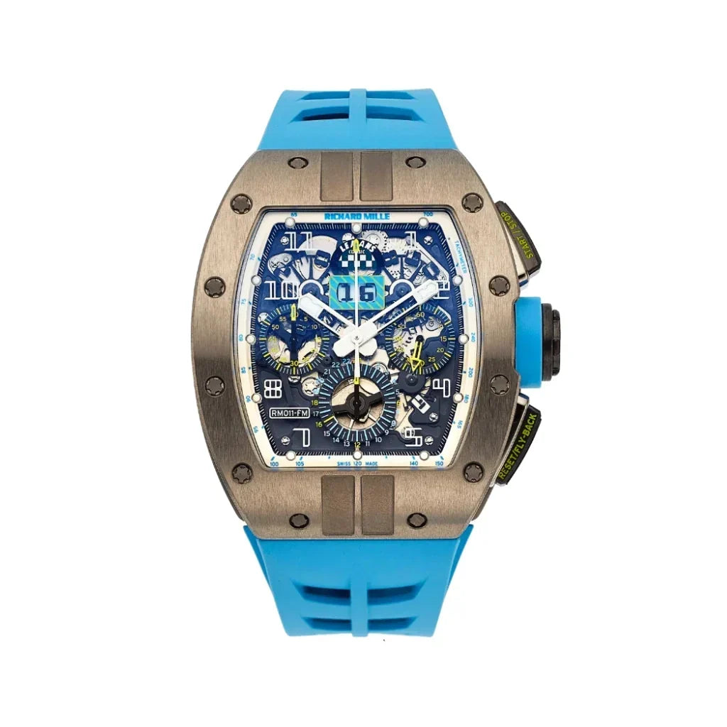 RM Blue Open Dial Watch