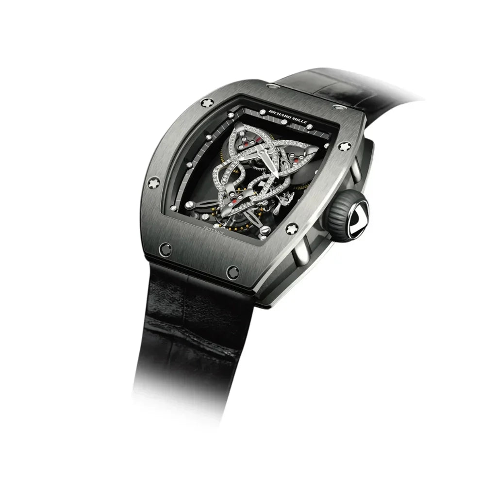 RM Dark Grey Decorative Open Dial Watch
