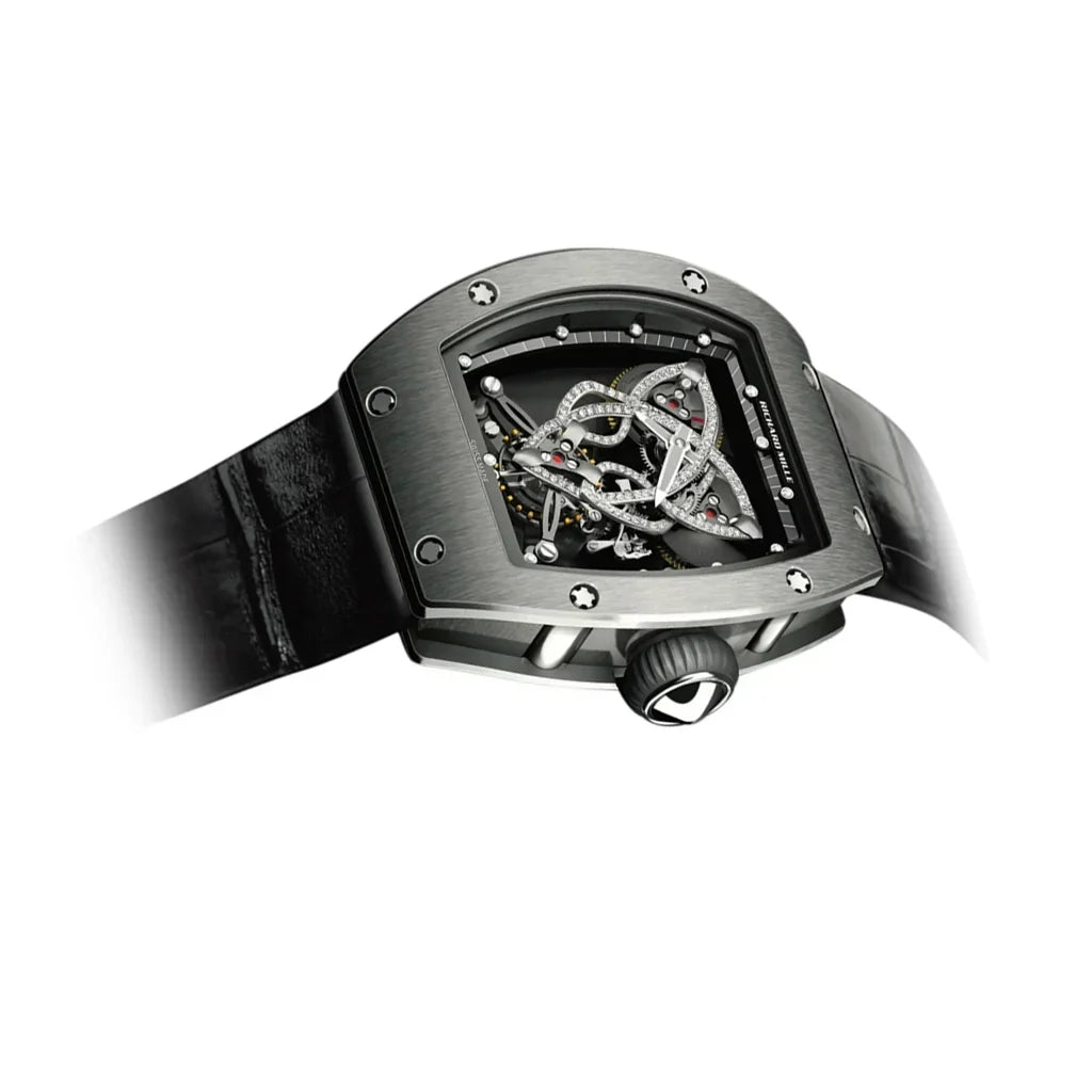 RM Dark Grey Decorative Open Dial Watch