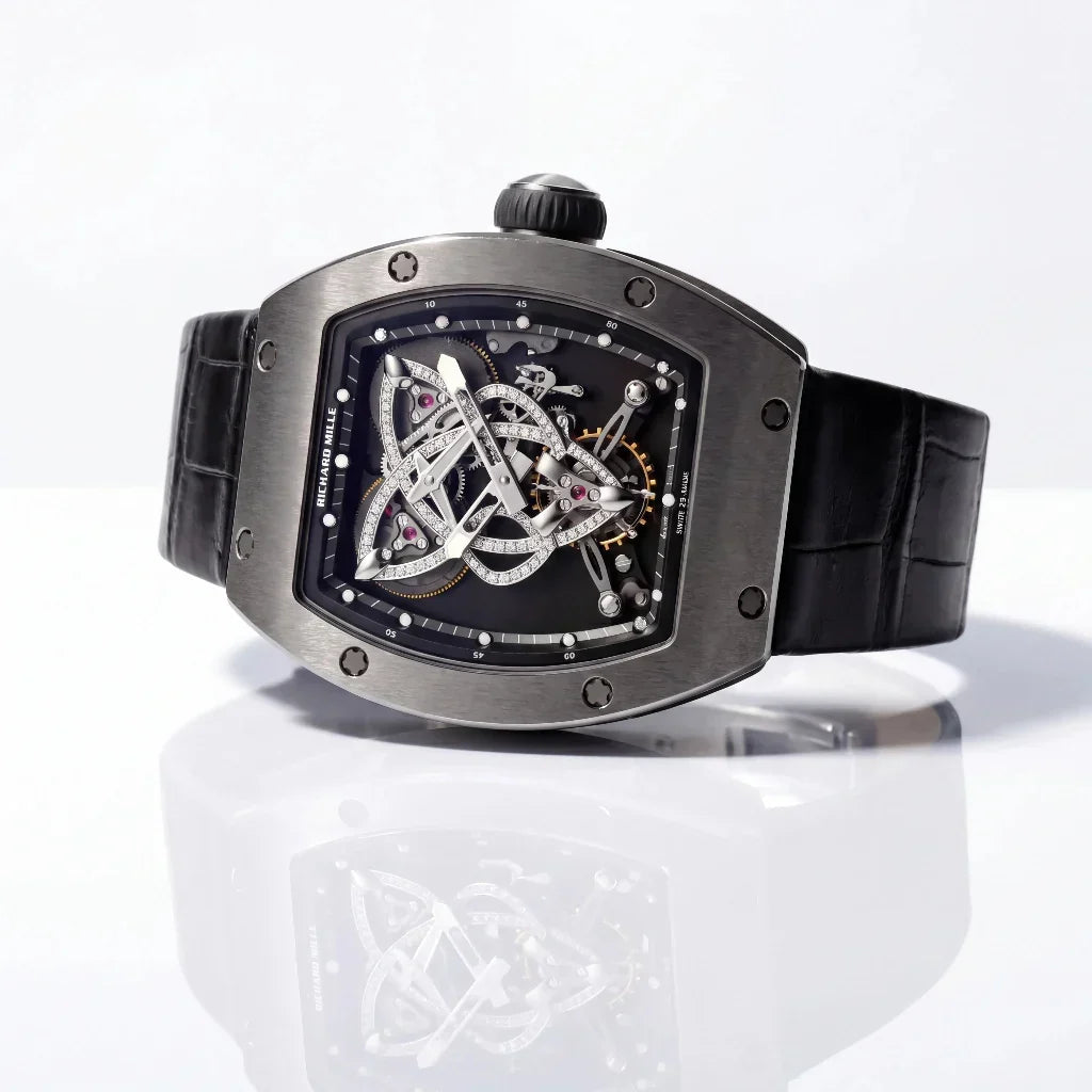 RM Dark Grey Decorative Open Dial Watch
