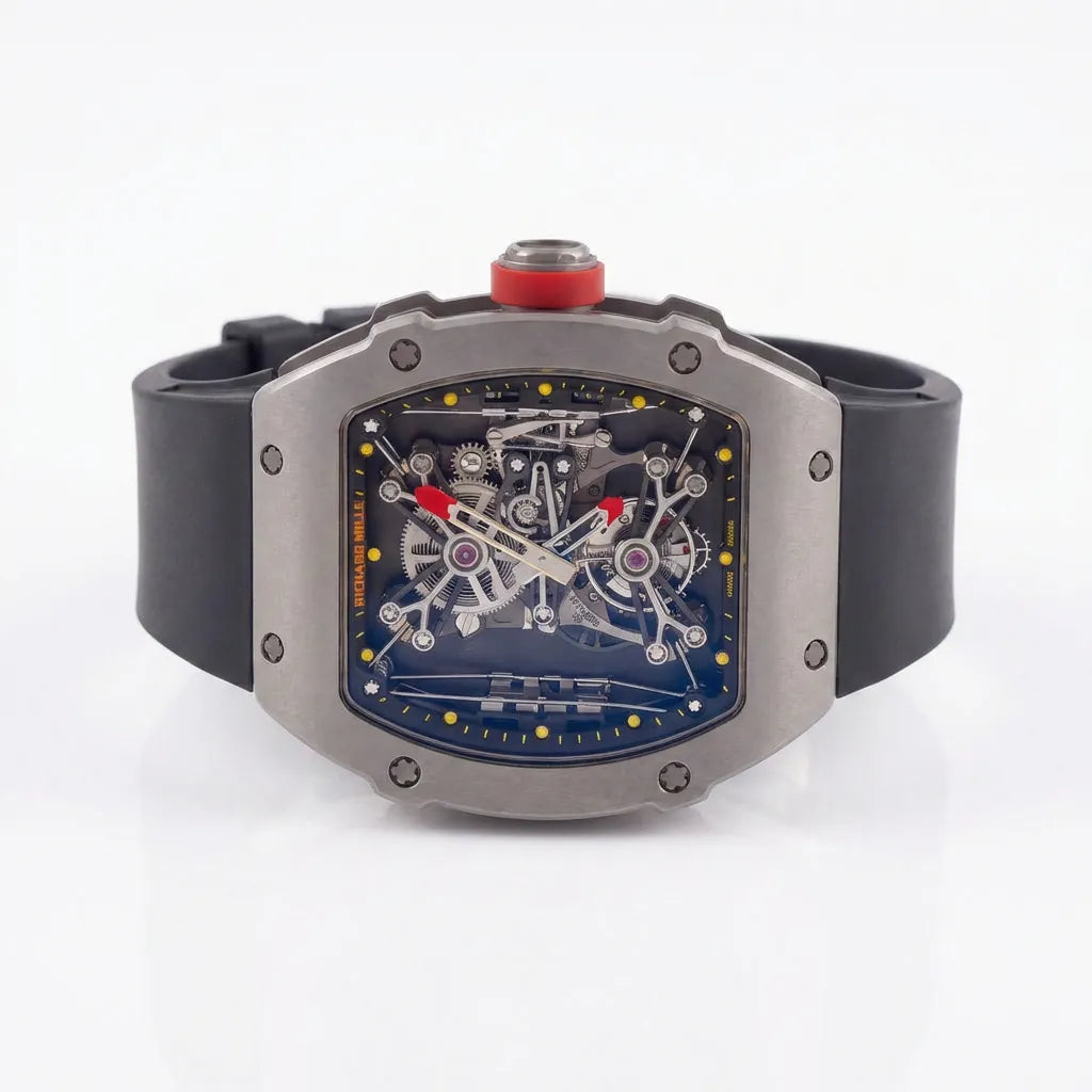 RM Dark Grey Open Dial Watch