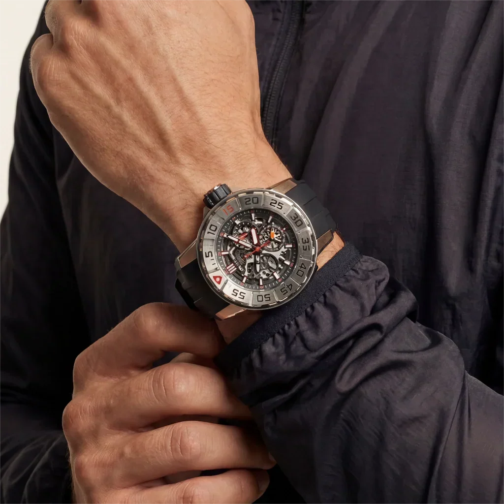 RM Grey And Rose Tone Bezel Watch