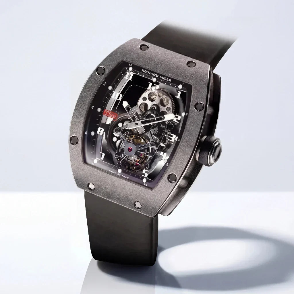 RM Grey Skeleton Style Watch