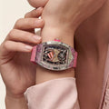 RM Pink Multicolor Stone Set Watch
