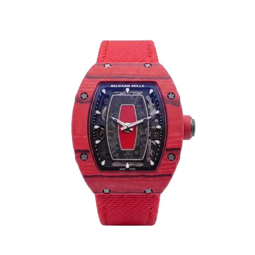 RM Red Panel Dial Watch