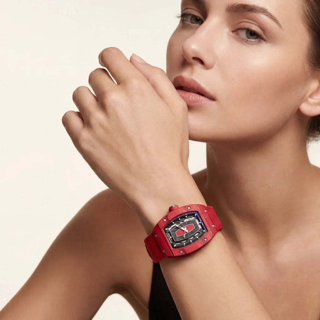 RM Red Panel Dial Watch