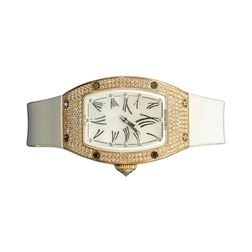 RM Rose Tone Stone Set Ladies Watch