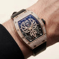 RM Rose Tone Stone Set Phoenix Motif Watch