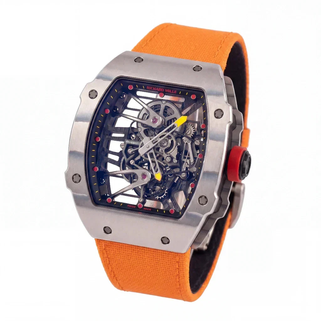 RM Silver Open Dial Watch