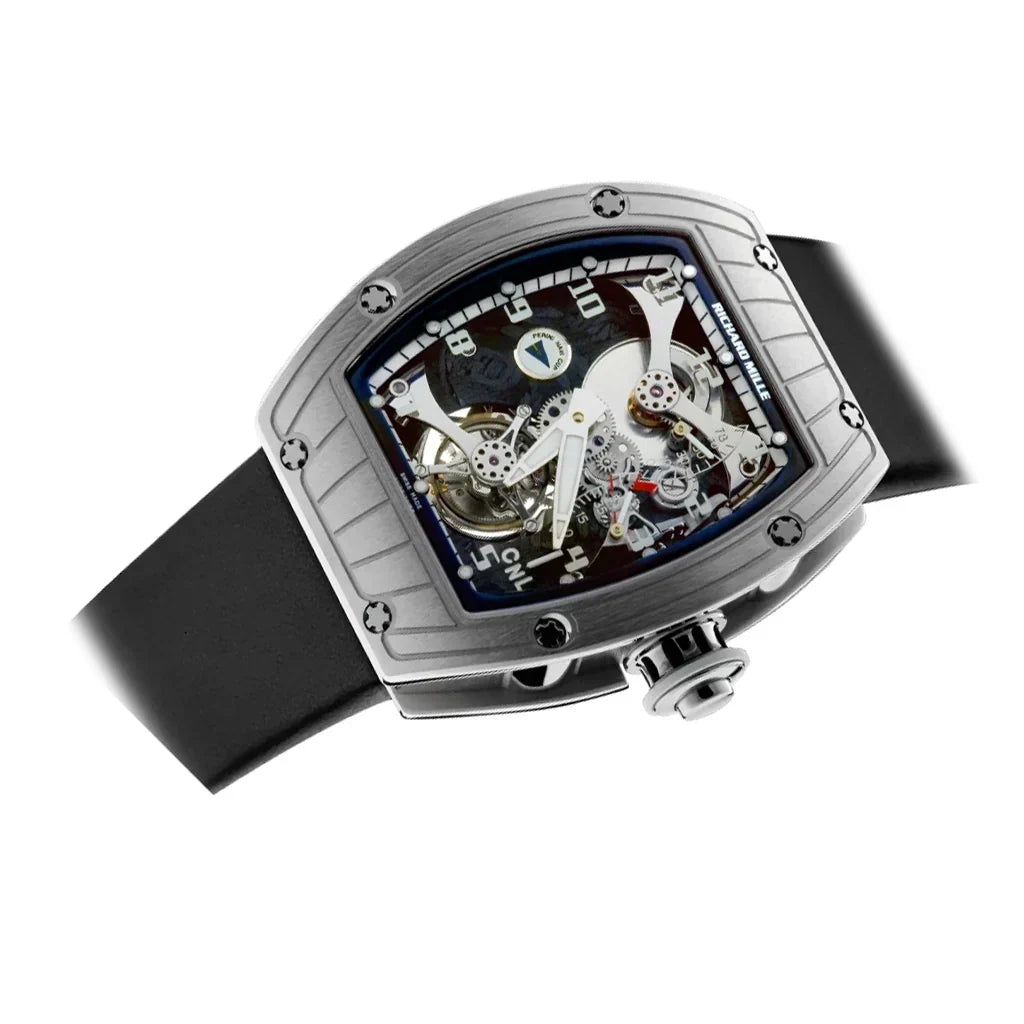 RM Silver Open Mechanism Watch