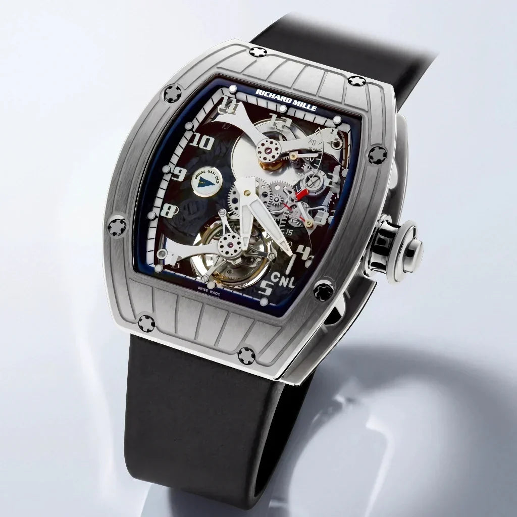 RM Silver Open Mechanism Watch
