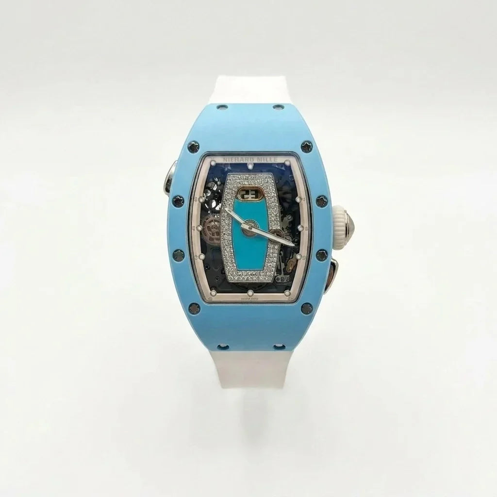 RM Sky Blue Stone Framed Watch