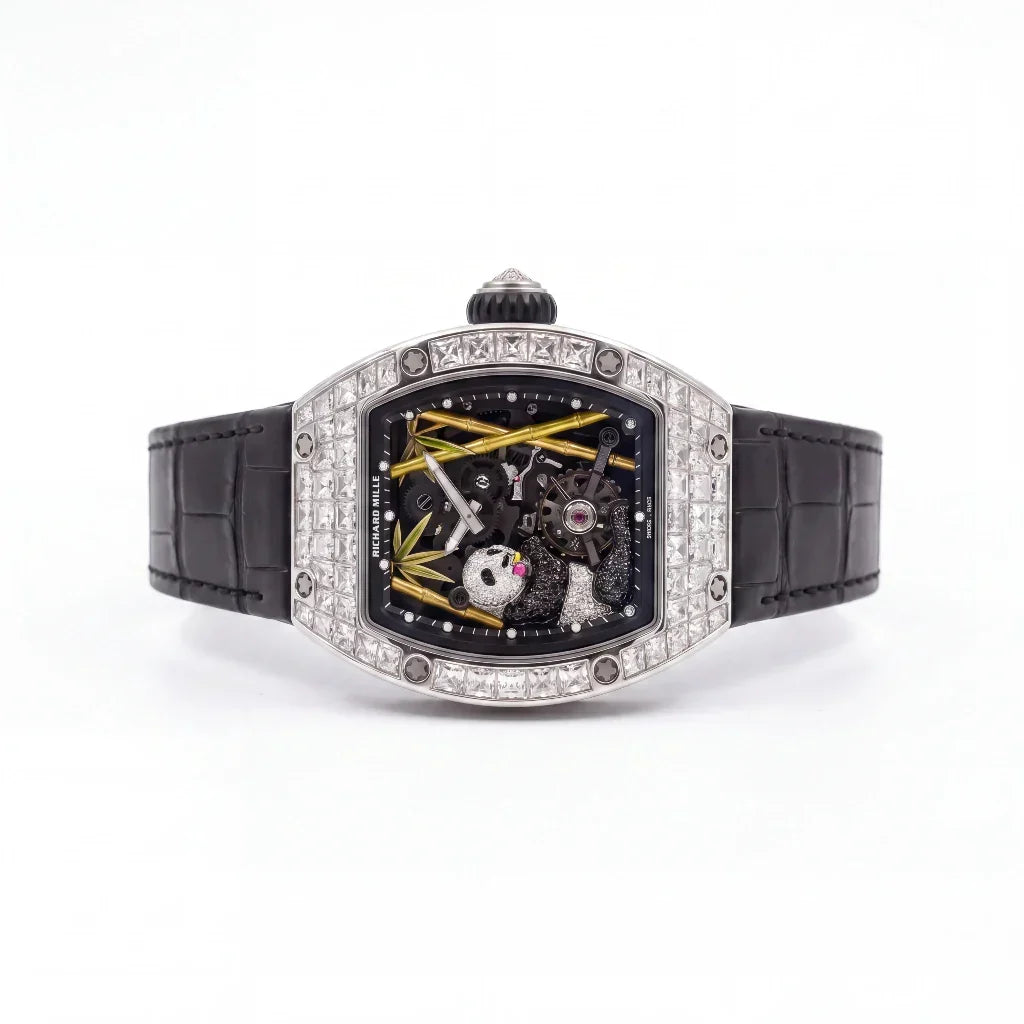 RM Stone Set Panda Motif Watch
