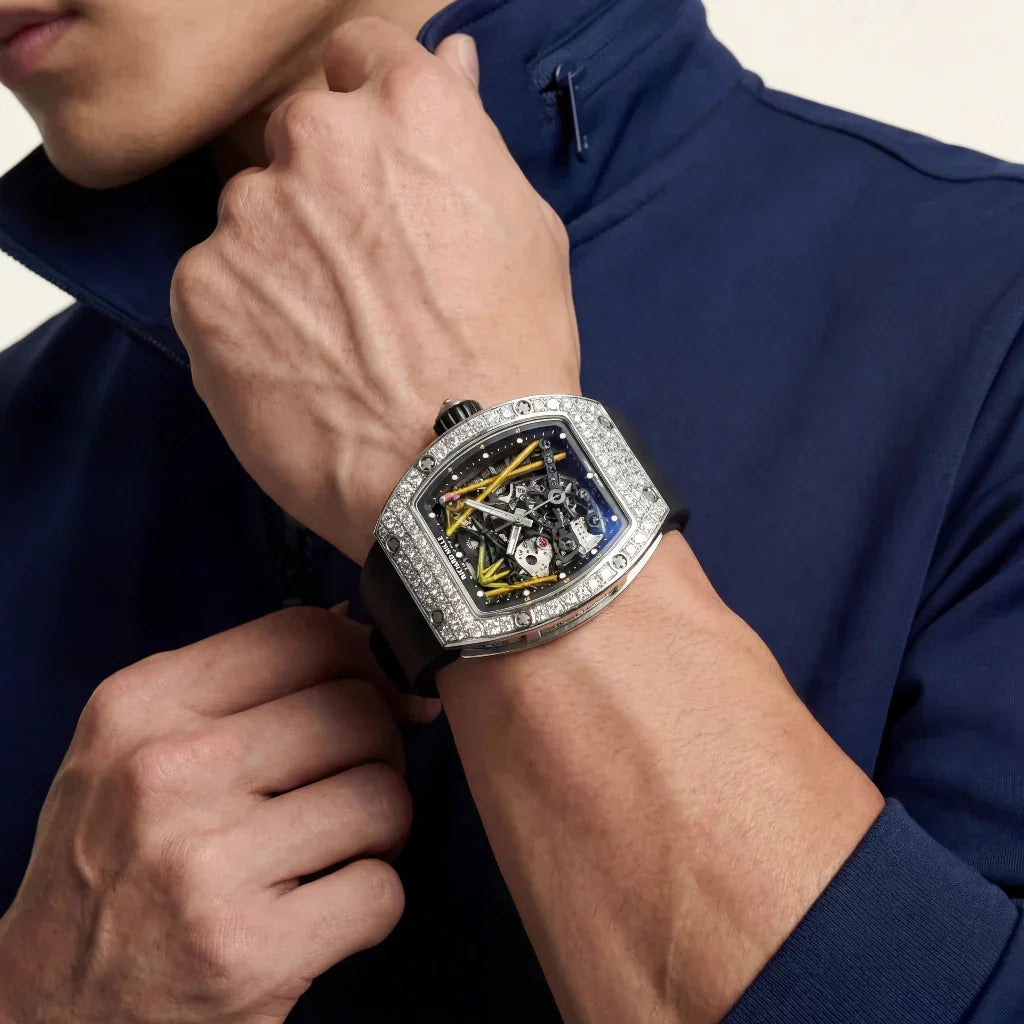 RM Stone Set Panda Motif Watch