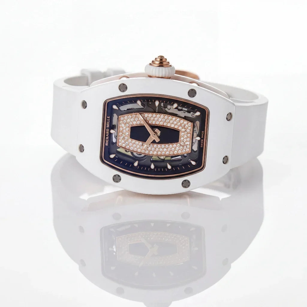 RM Stone Set Rectangular Dial Watch