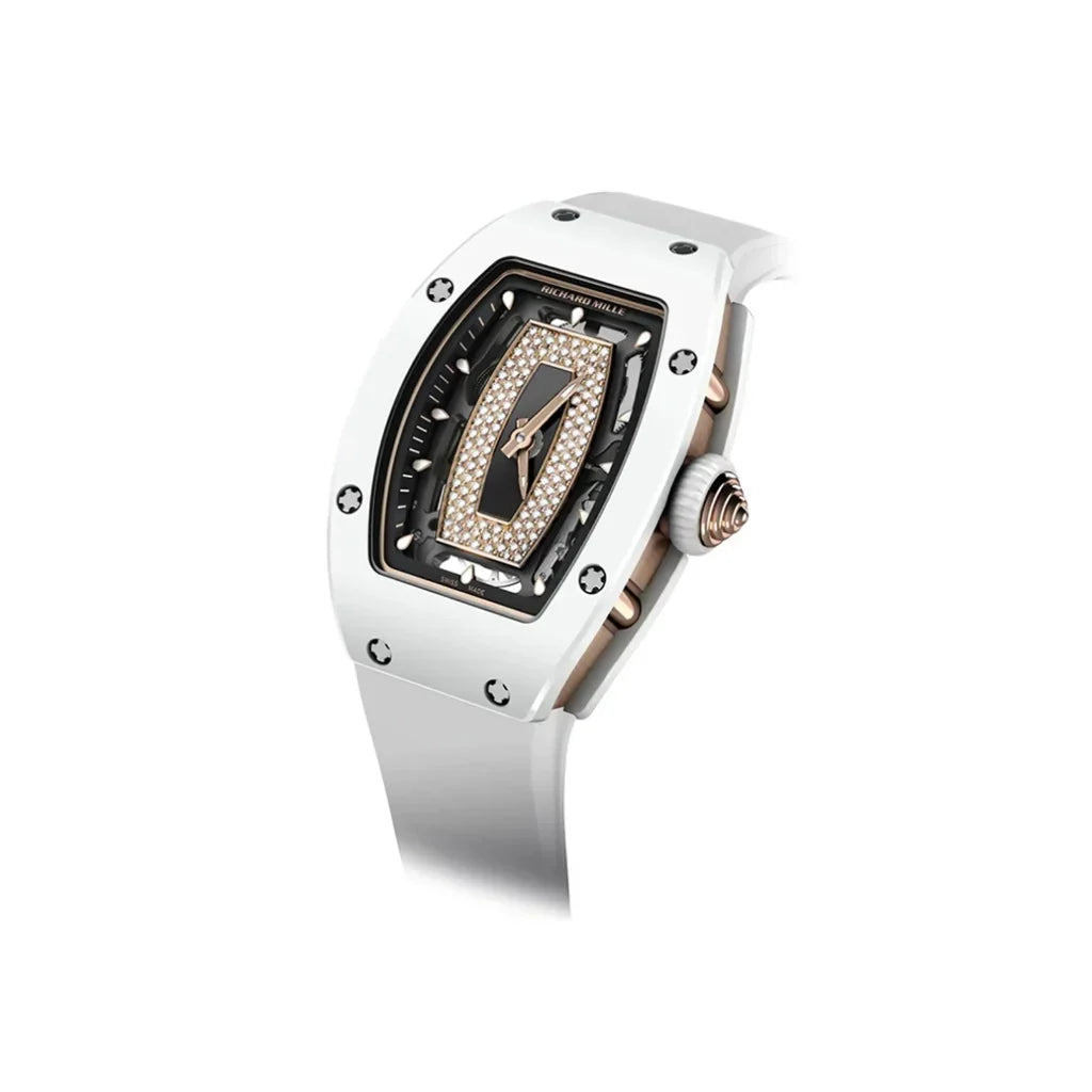 RM Stone Set Rectangular Dial Watch