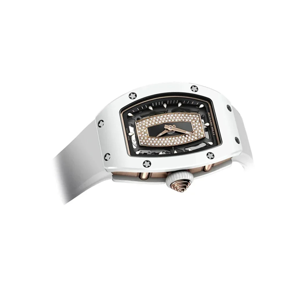 RM Stone Set Rectangular Dial Watch