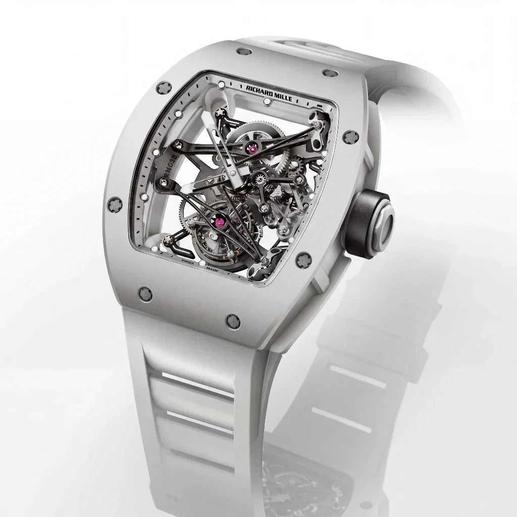 RM White Open Frame Watch