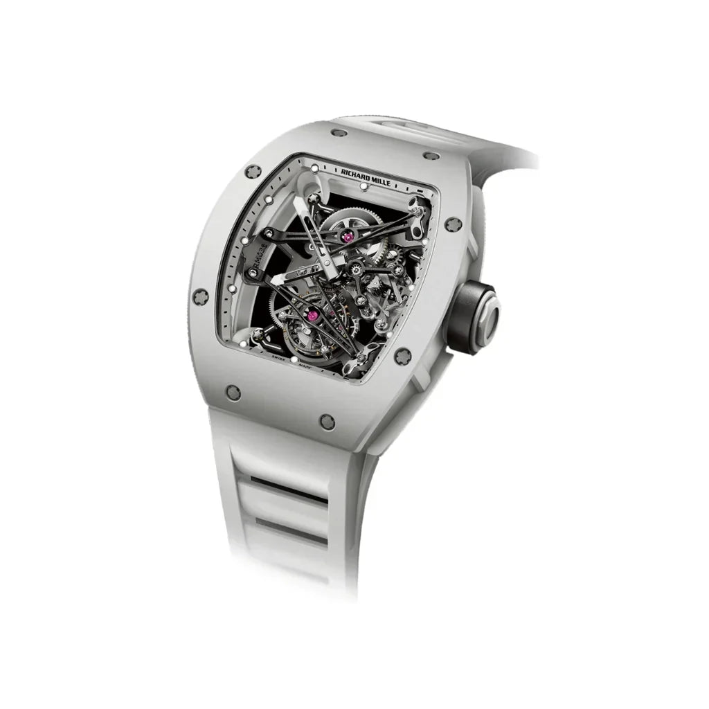 RM White Open Frame Watch