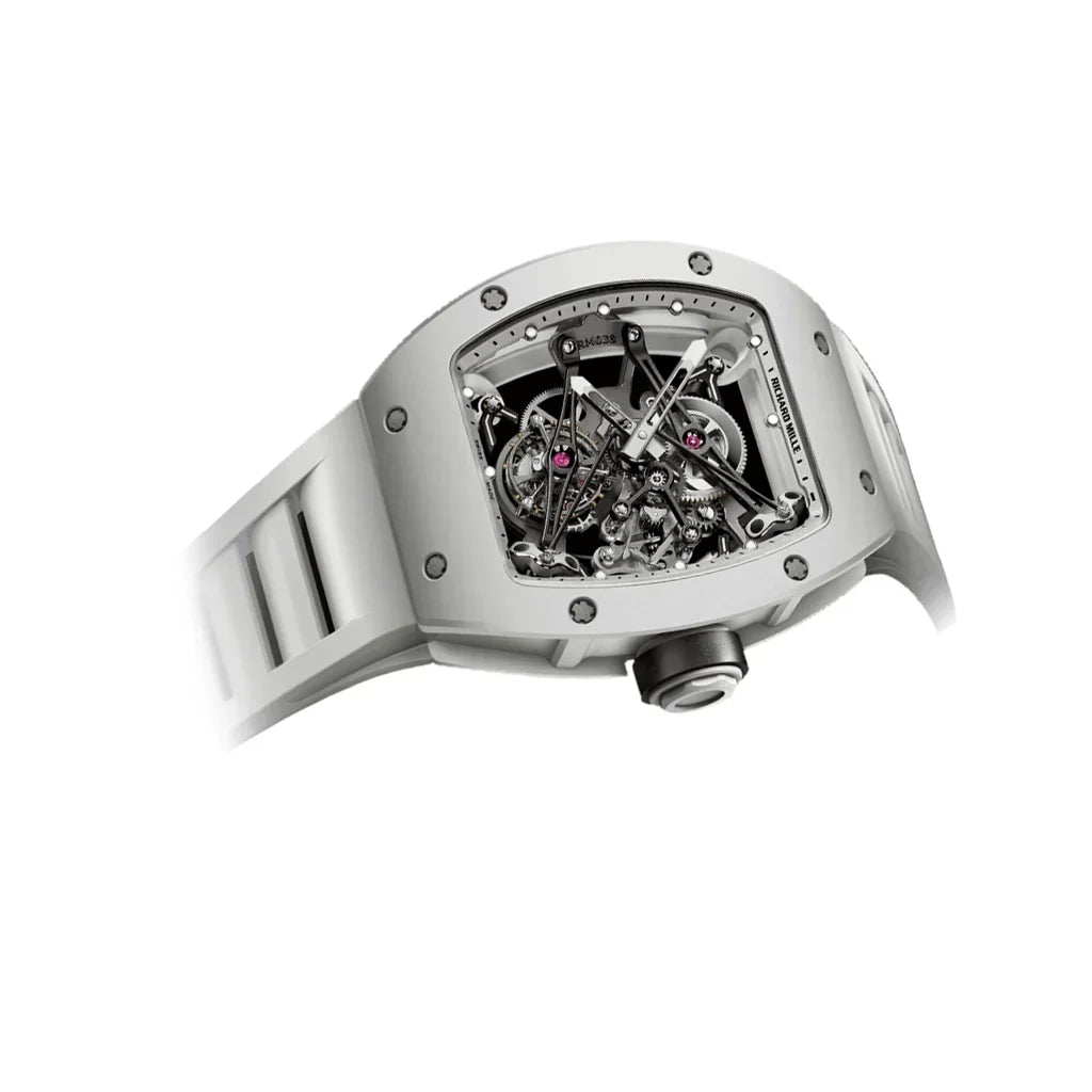 RM White Open Frame Watch