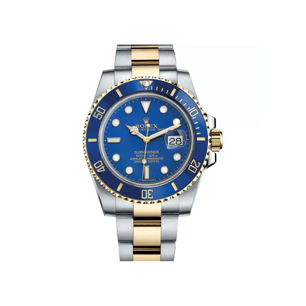 Submariner Blue Diamond Dial Mens Watch