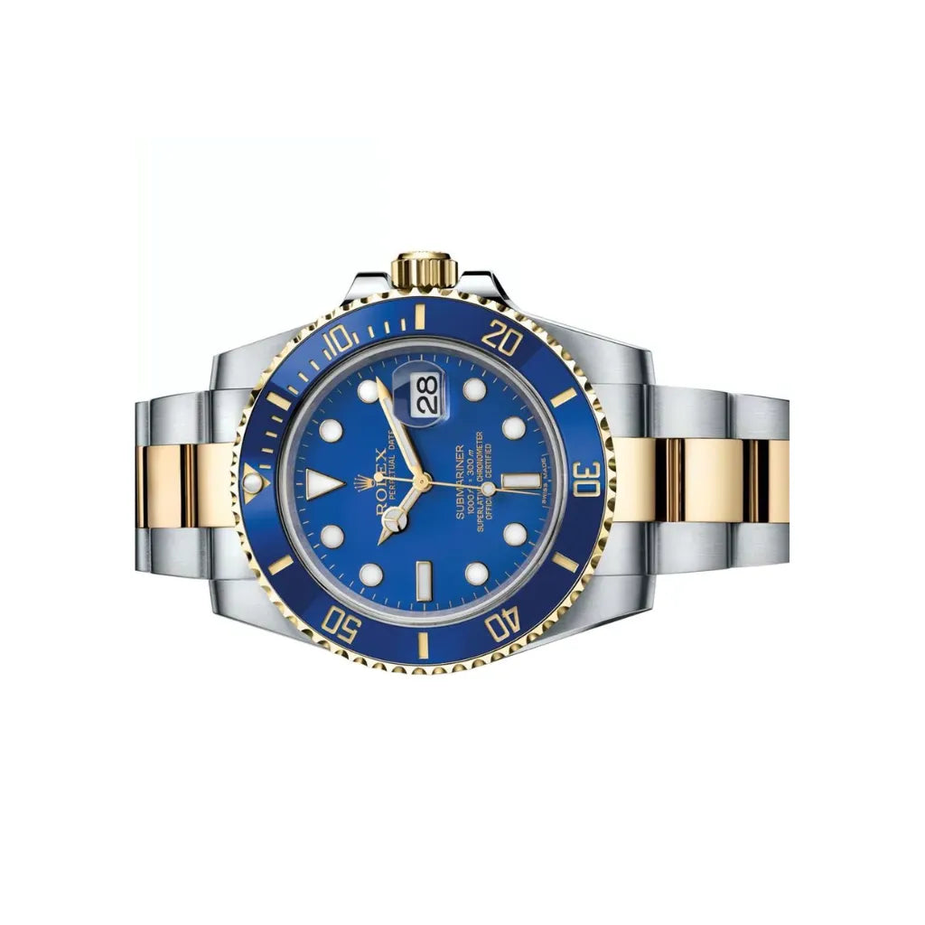 Submariner Blue Diamond Dial Mens Watch