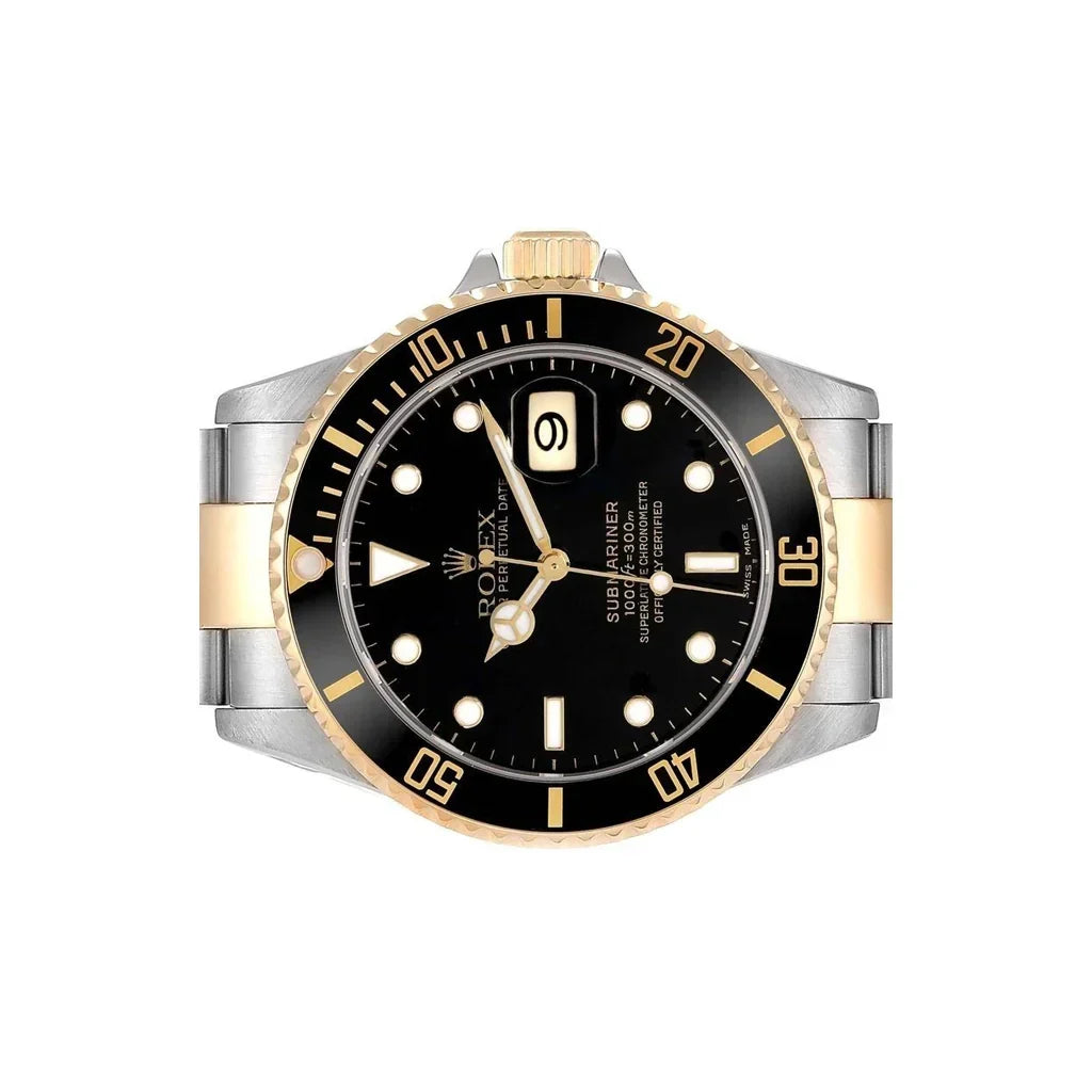Submariner Steel Black Dial Mens Watch