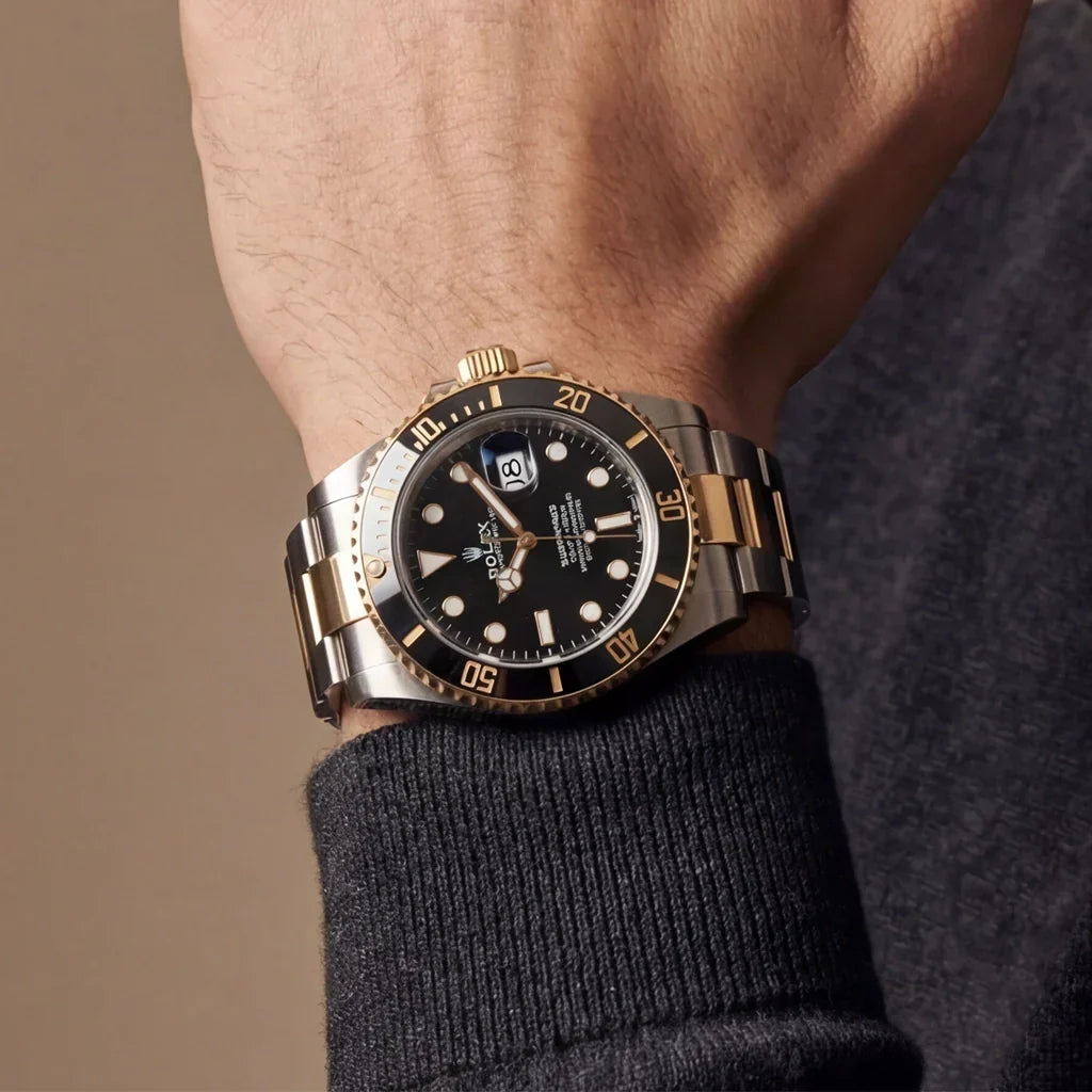 Submariner Steel Black Dial Mens Watch