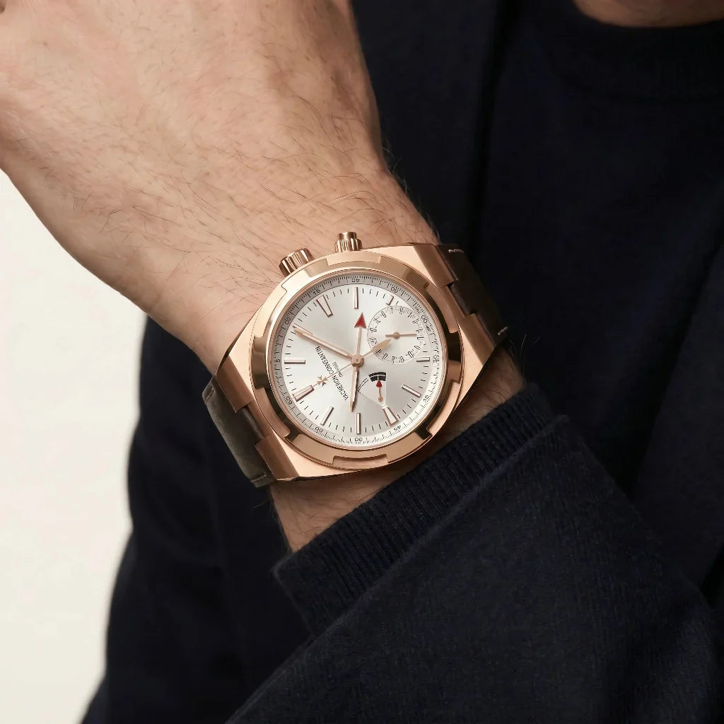 VC Calendar Detail Textured Strap Watch