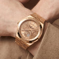 VC Champagne Moonphase Style Calendar Watch