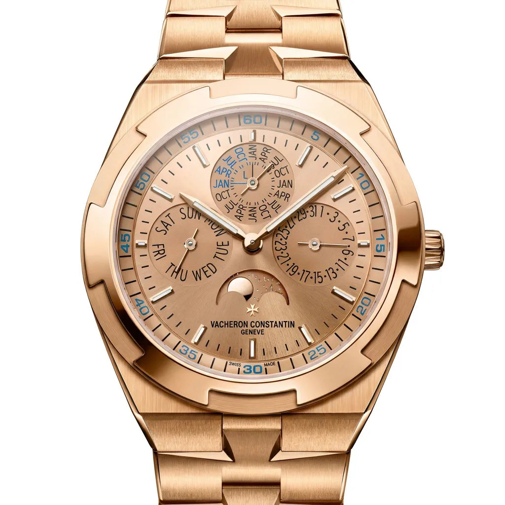 VC Champagne Moonphase Style Calendar Watch