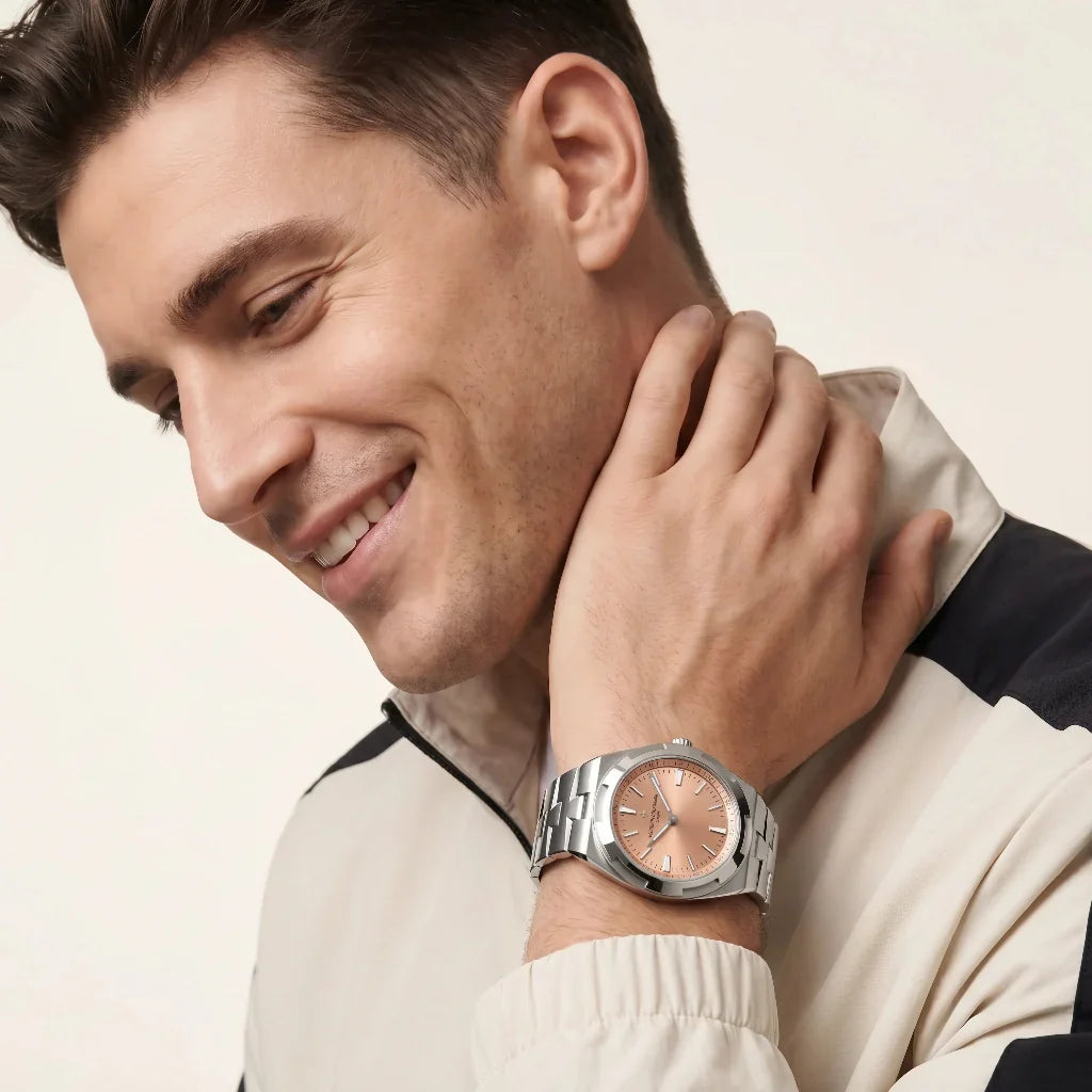 VC Salmon Dial Bracelet Sport Watch