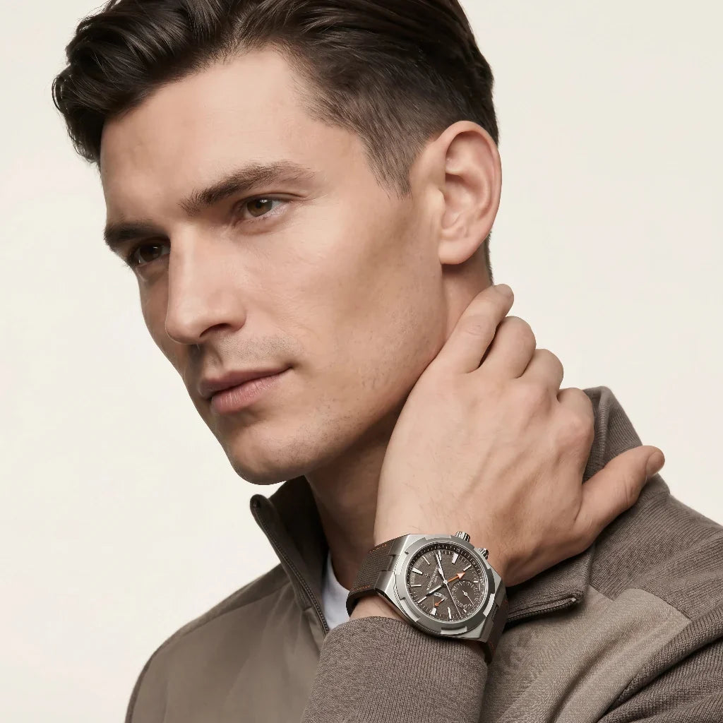 VC Stainless Steel Textured Sport Watch